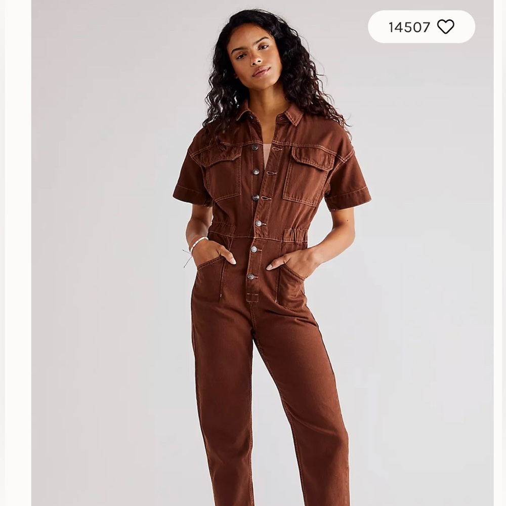 Free People Coverall denim Brown